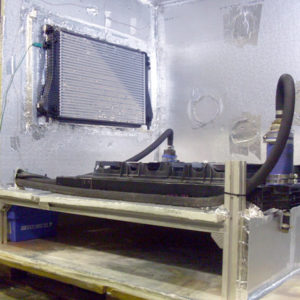 Radiator before cold air and hot liquid thermal shock test