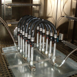 Tubes during pulsating pressure test